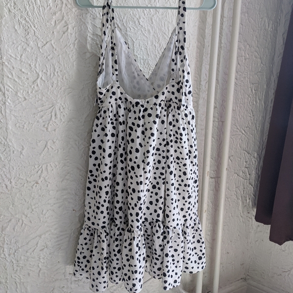 Dalmatian print polka dot Midi Dress - Picture 3 of 3